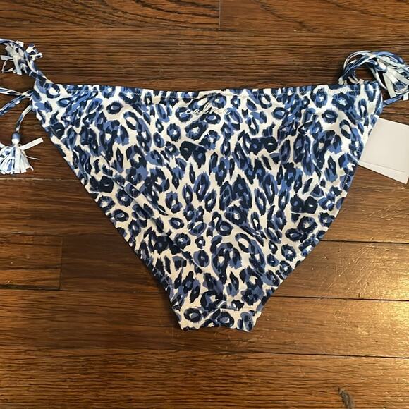 Johnny Was Blue Animal Print Bikini Bottoms XL New $98 - Picture 4 of 8